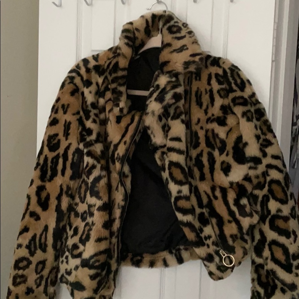 Forever 21 Fur Leopard Jacket